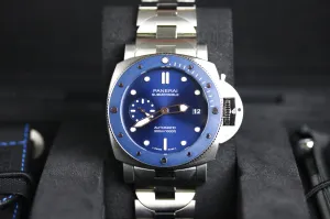 2021 Panerai PAM01068 Submersible BLU NOTTE with Box & Papers