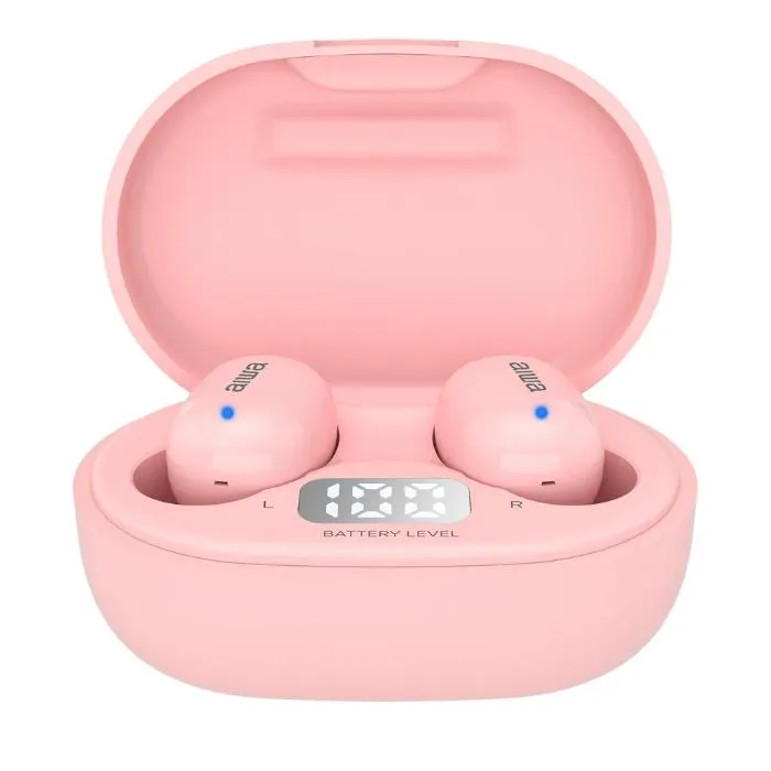 Aiwa Earbuds, Pink