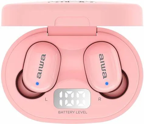 Aiwa Earbuds, Pink