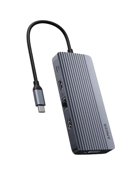Anker Adapter USB-C Hub, 10-in-1, Grey