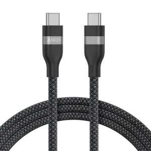 Anker Cable USB C To USB C, 3M, 240Watts, Upcycled Braided, Black