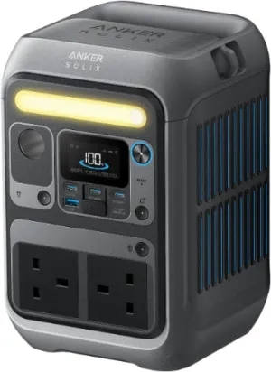Anker Solix C300 Portable Power Station, Dark Grey