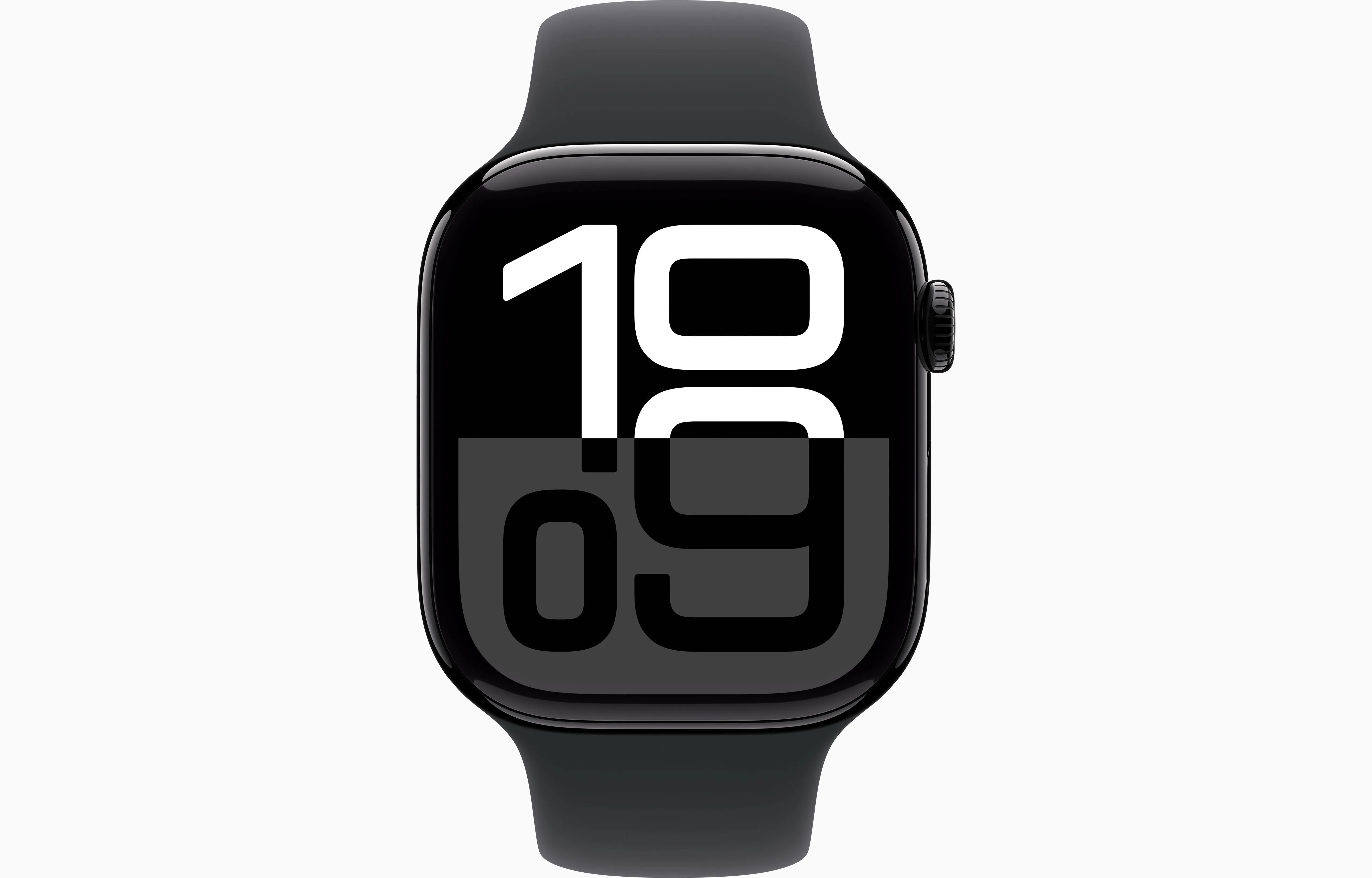 Apple Watch Series 10 GPS 46Mm Jet Black Aluminium Case, Black Sport Band, M/L