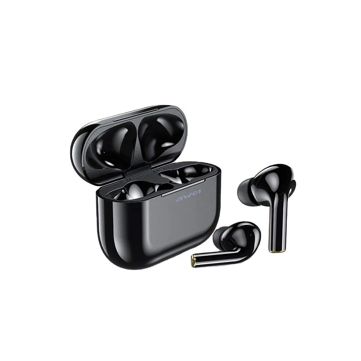 Awei ANC Headset Bluetooth Headphones Tw's Earphones, Black