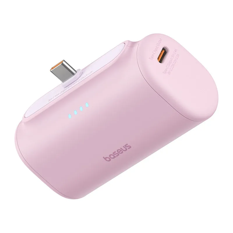 Baseus Compact Fast Charging Power Bank Type-C Edition, Pink