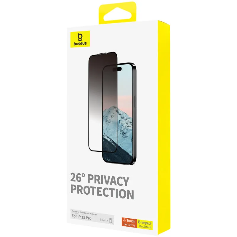 Baseus Diamond Series Full-Coverage Privacy Protection Tempered Glass Screen Protect