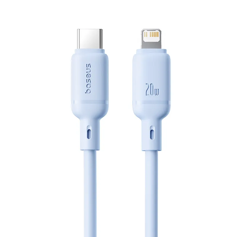Baseus Fast Charging Cable Type-C to Ip, 20Watts, 1Mm, Galaxy Blue