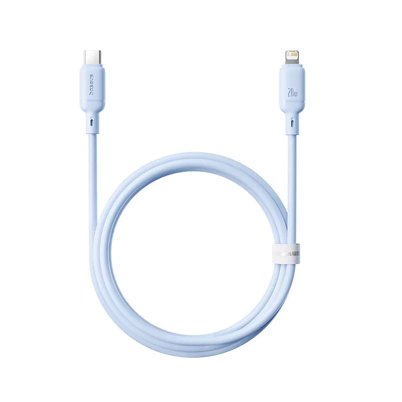 Baseus Fast Charging Cable Type-C to Ip, 20Watts, 1Mm, Galaxy Blue