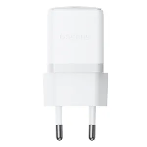 Baseus Palm Fast Wall Charger, USB to Type-C, 20Watts, Moon White