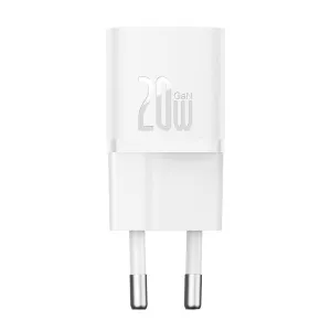 Baseus Wall Fast Charger Mini, 20Watts, Moon White