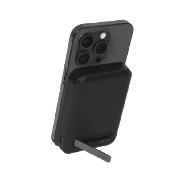 Belkin BoostCharge Qi2 Magnetic 15Watts, Wireless Power Bank 8000Mah & Stand, For iPhone, Black