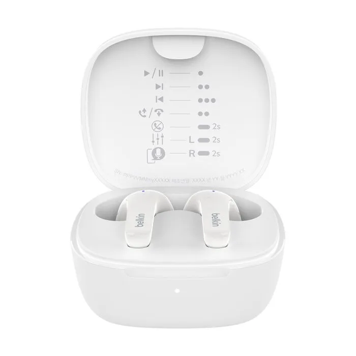 Belkin Sound Form Motion True Wireless Earbuds, White