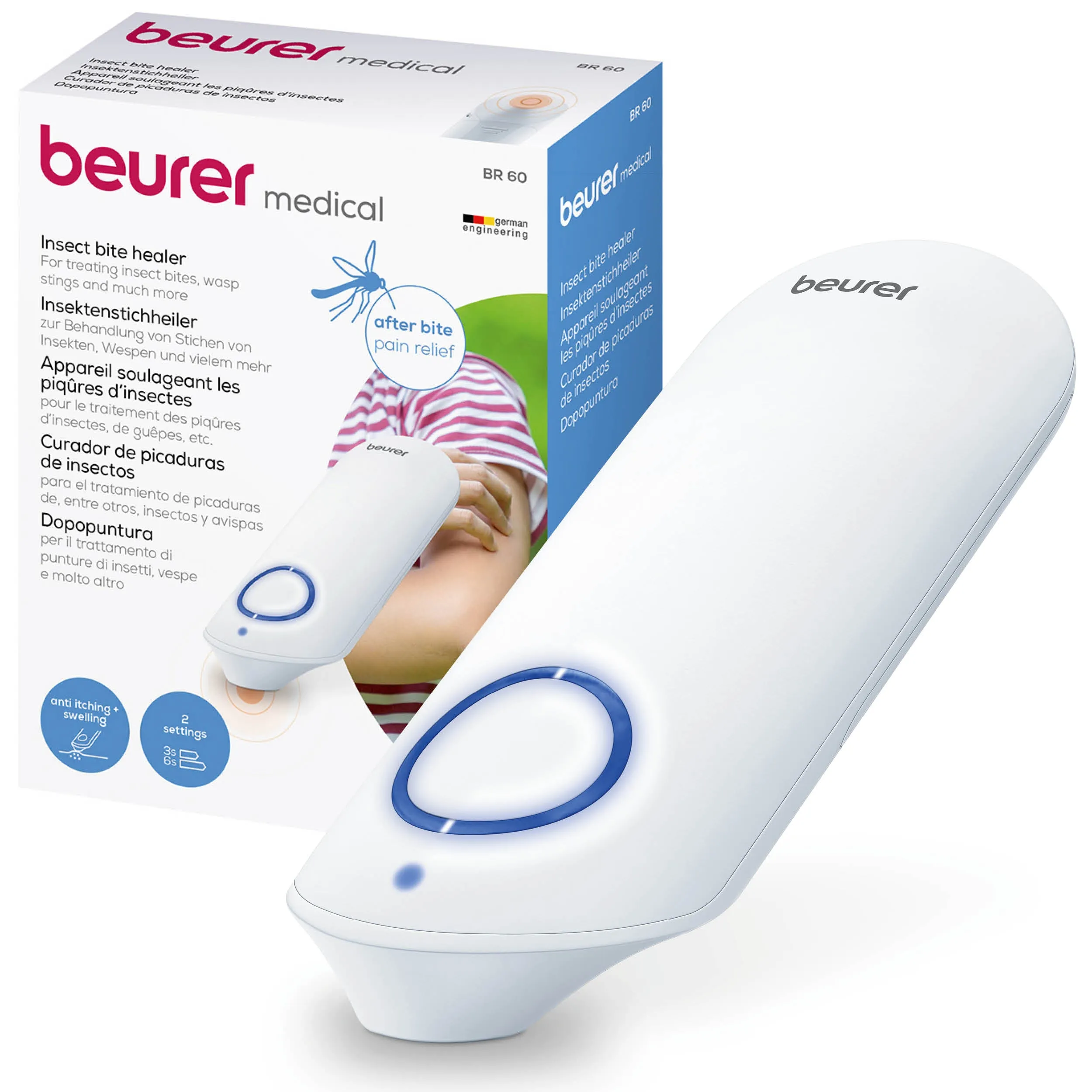 Beurer Insect Bite Healer White Battery Removes All Insect Bites Within 3-6 Seconds For Al