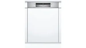 BOSCH Built in Dishwasher W Front Panel, 60Cm, 13Set, 12 Programs, 3 Racks, White