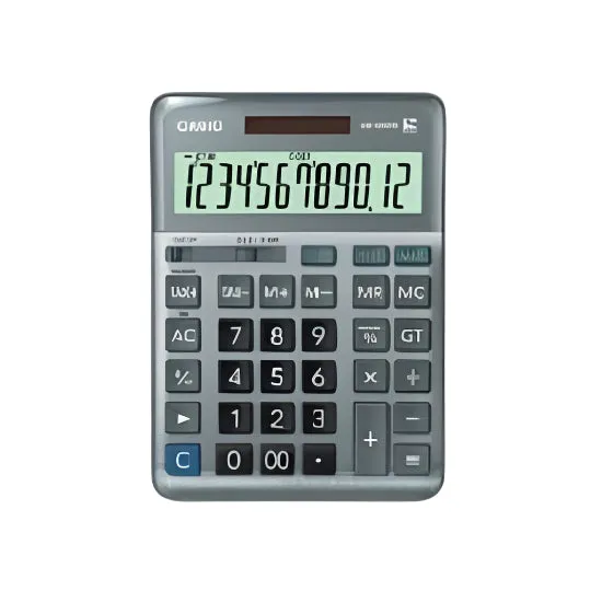 Casio Calculator DM-1200FM, Grey