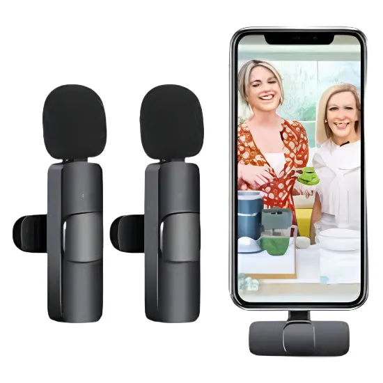 Dual Wireless Microphone K9 For Iphone Ipad
