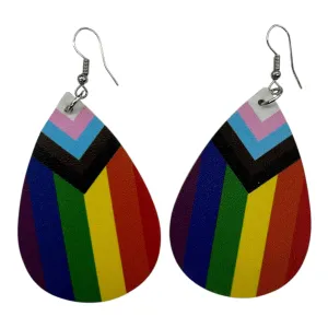Earrings Dangle/Drop By Cmf In Rainbow Print
