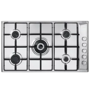 Elba Built-In Hob Inox 90Cm, 5 burner, Full Safety