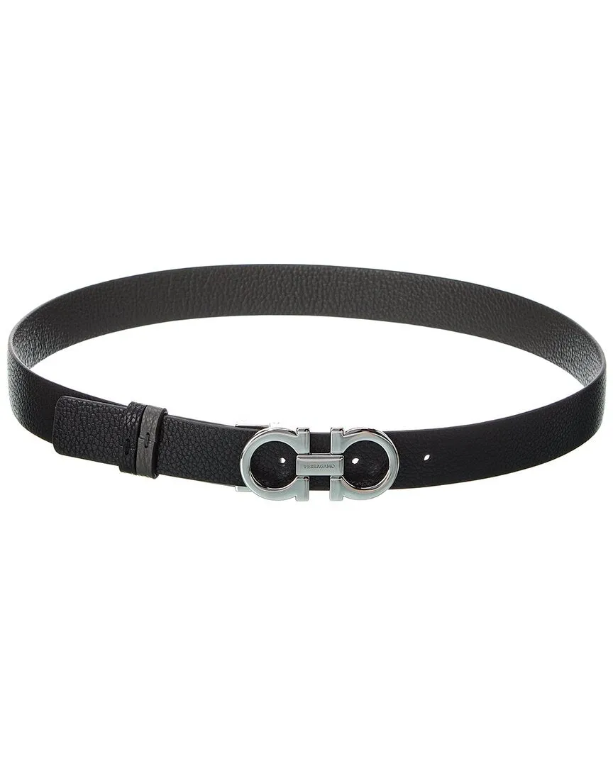 Ferragamo Gancini Reversible & Adjustable Leather Belt