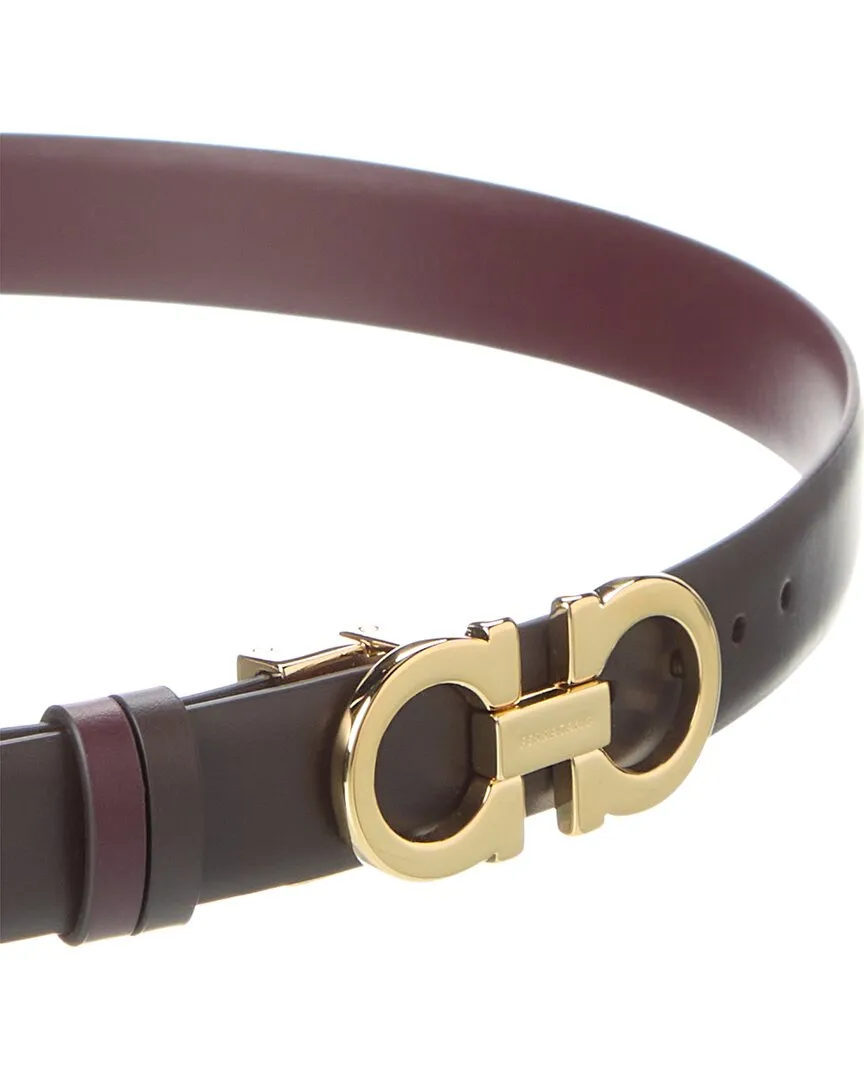 Ferragamo Gancini Reversible & Adjustable Leather Belt