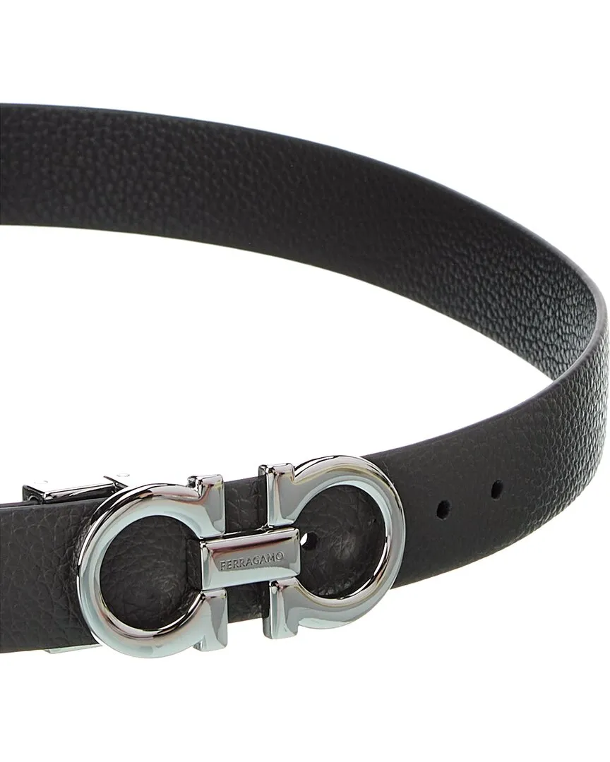 Ferragamo Gancini Reversible & Adjustable Leather Belt