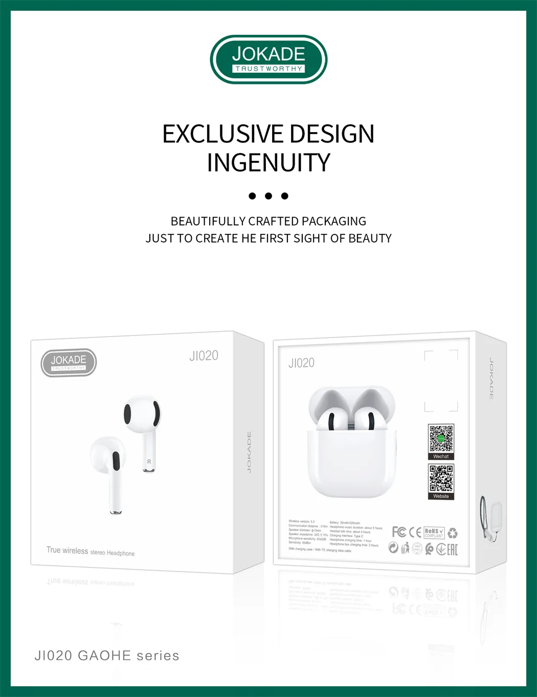 GAOHE Series True wireless BT Earphones