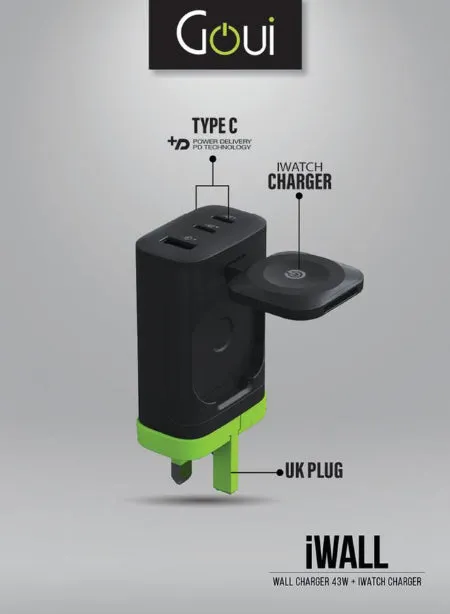 Goui Mini Ultra-Fast Wall charger, 30Watts, Black
