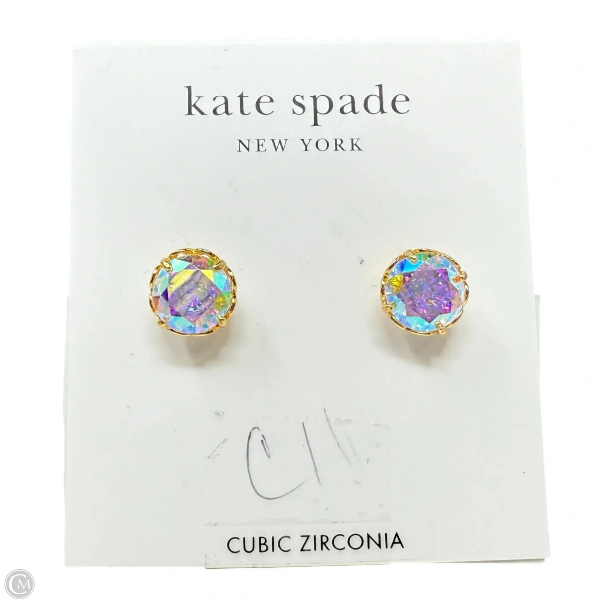 Gumdrop Aurora Borealis Stud Earrings Designer By Kate Spade