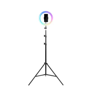 HAVIT Tripod With 10Inch RGB, Ring Light