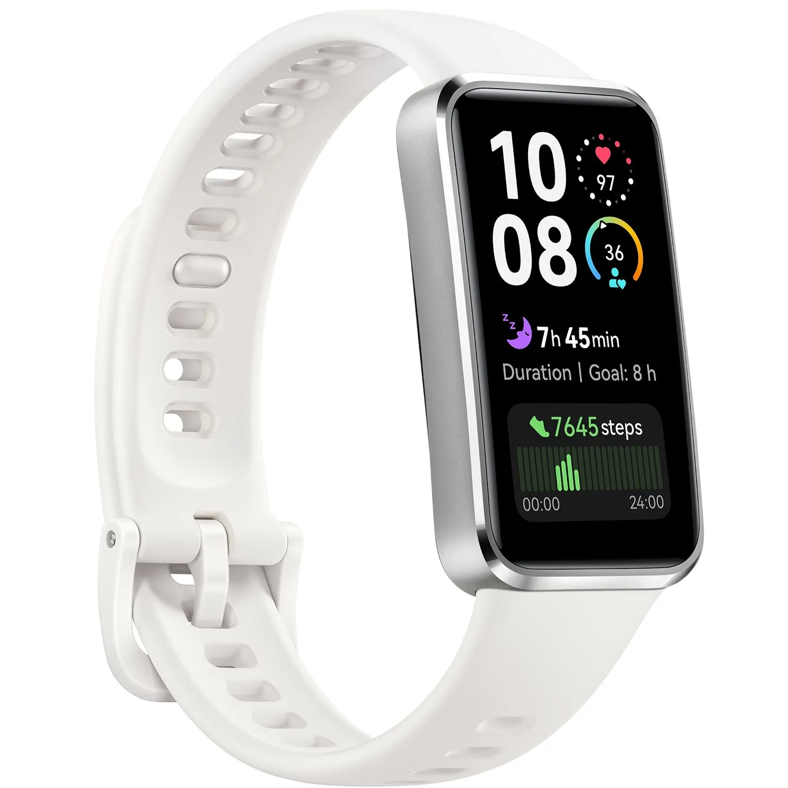 Huawei Band 10, Steel Frame, White