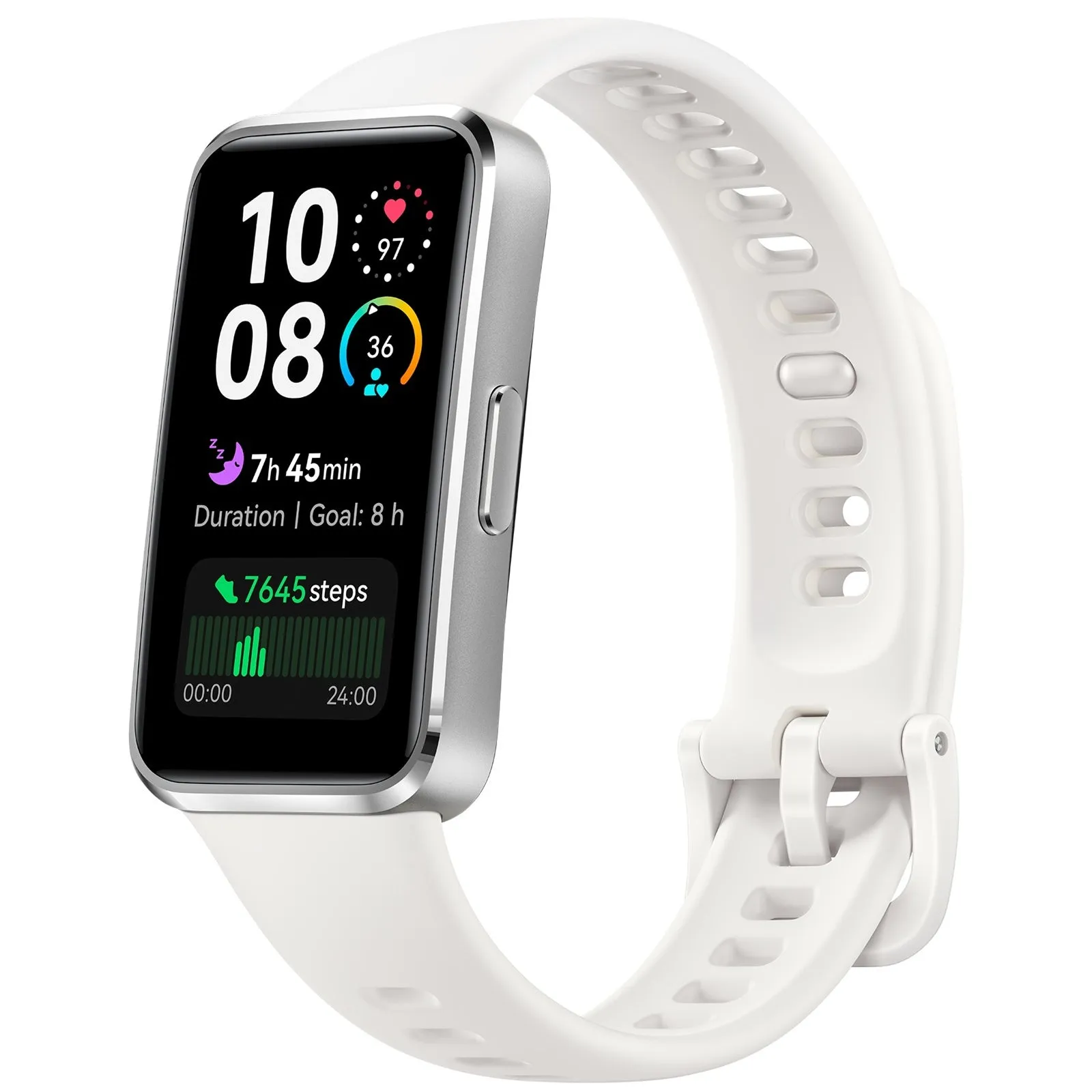 Huawei Band 10, Steel Frame, White