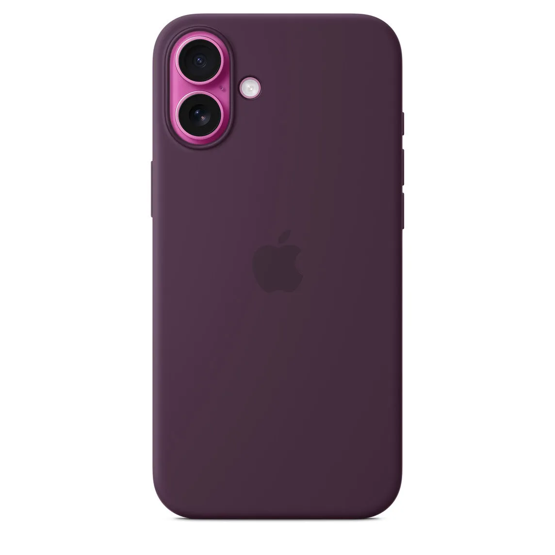 Iphone 16 Plus Silicone Case with Mag Safe, Plum