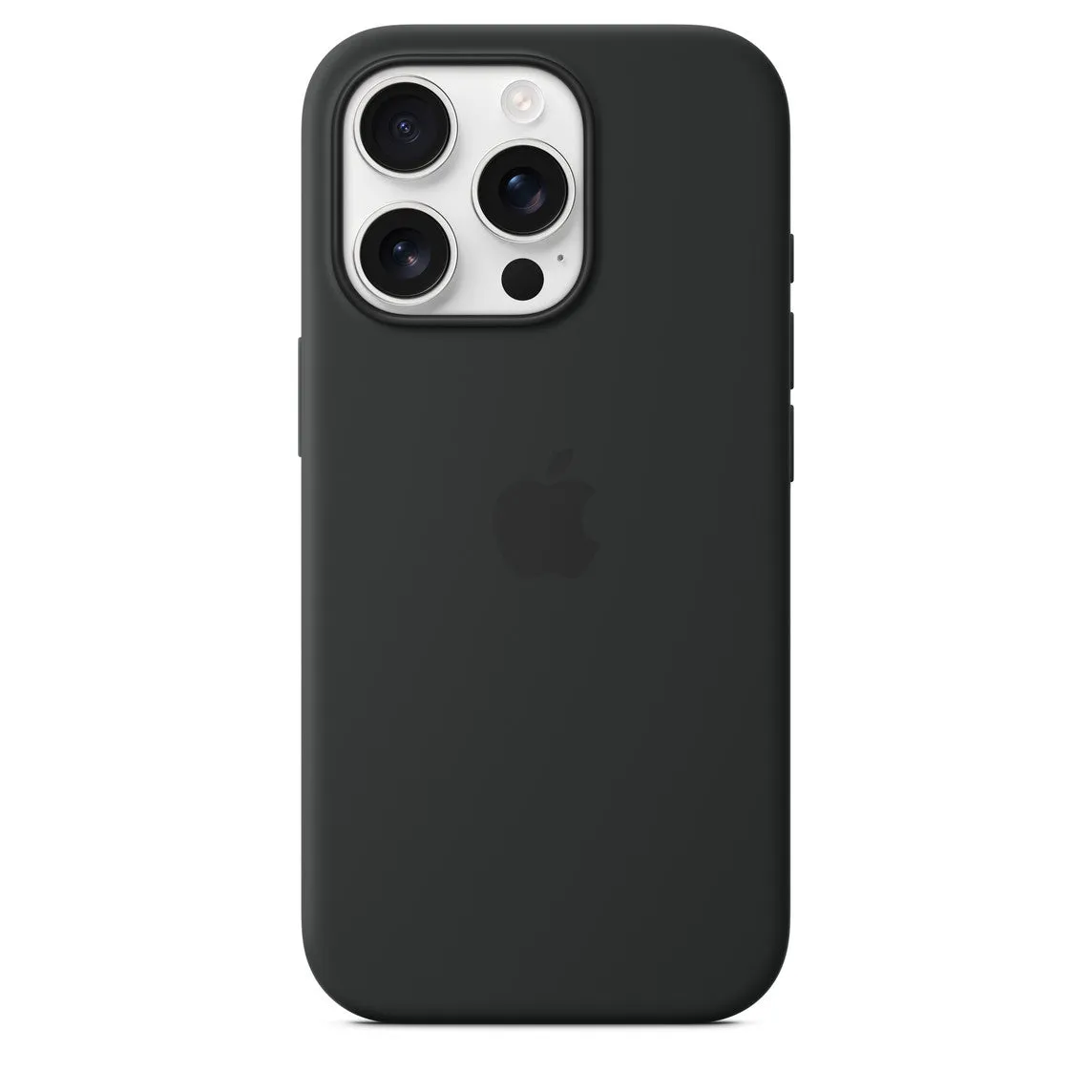 Iphone 16 Pro Silicone Case with Mag Safe, Black