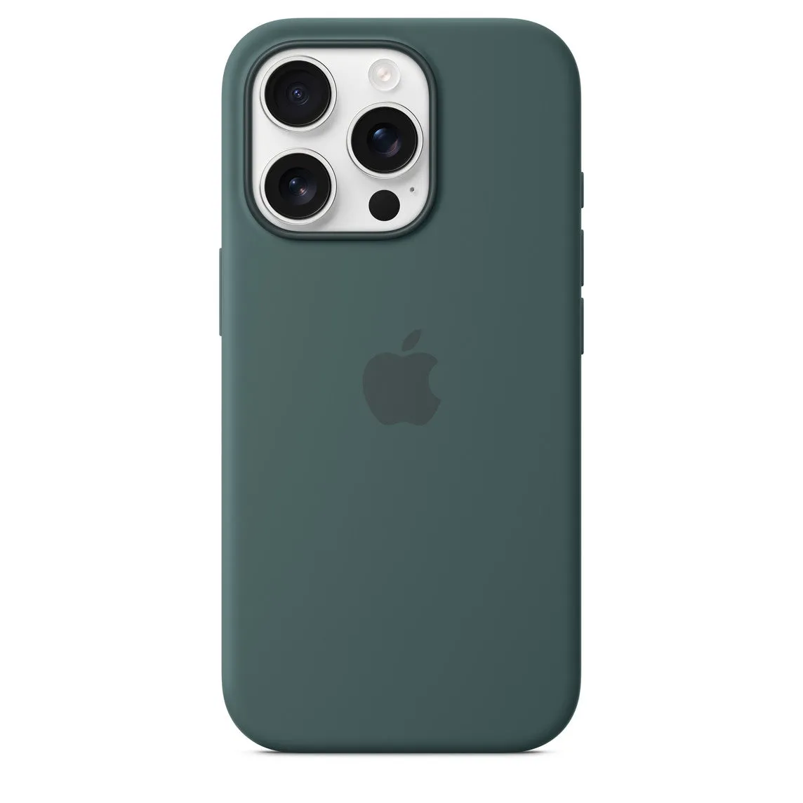 Iphone 16 Pro Silicone Case with Mag Safe, Lake Green