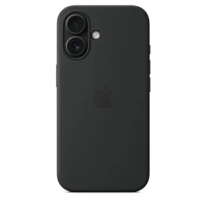 Iphone 16 Silicone Case with Mag Safe, Black
