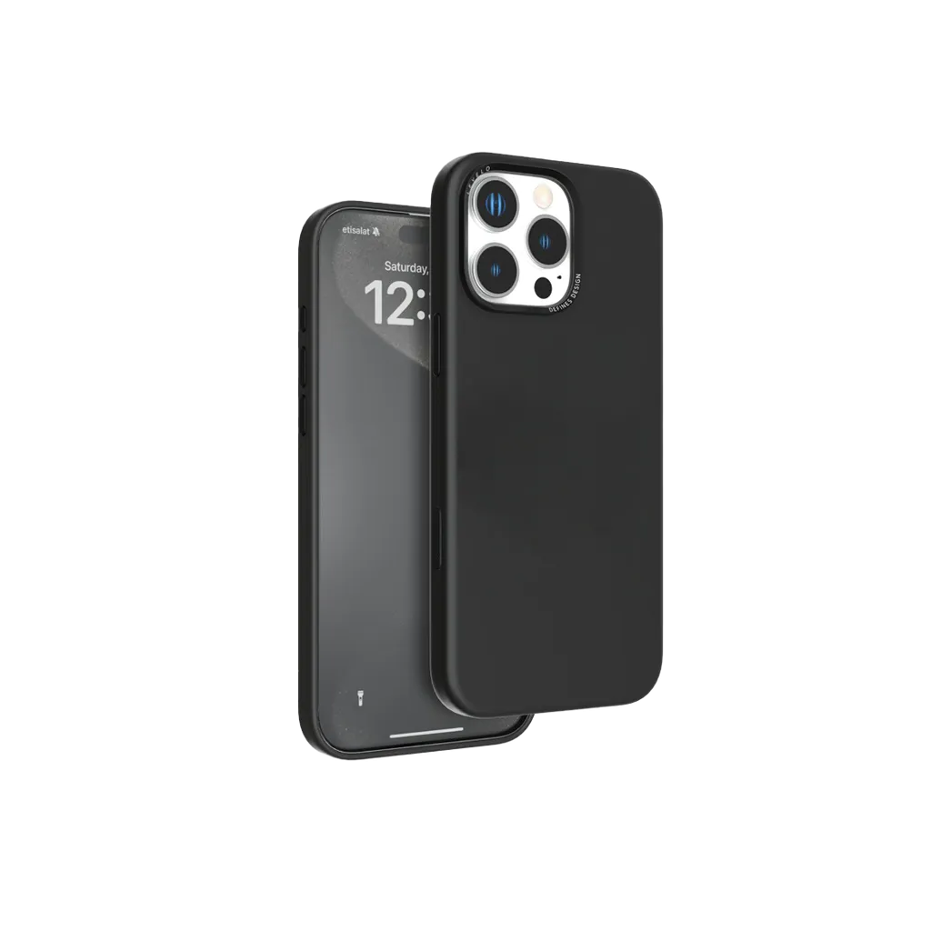 Levelo Clara Clear Case, iPhone 16, Black