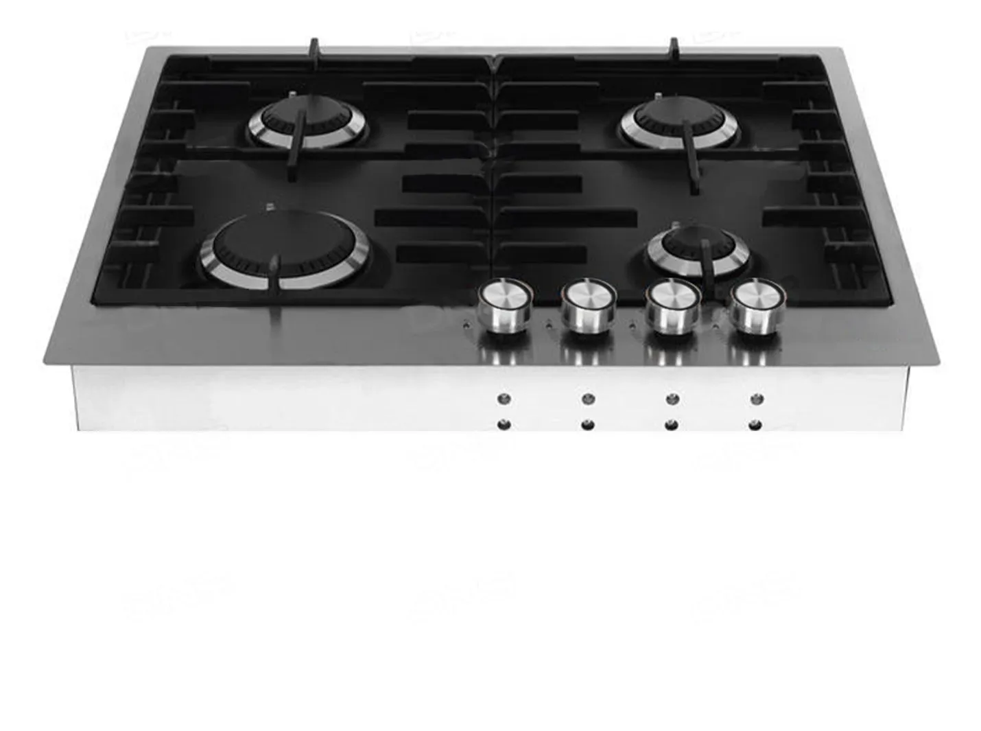 Mondin Gas Hob 60 / Cast Iron / With Safety / Stainless Steel   Black