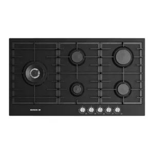 Mondin Gas Hob 90 / Cast Iron / With Safety / Black