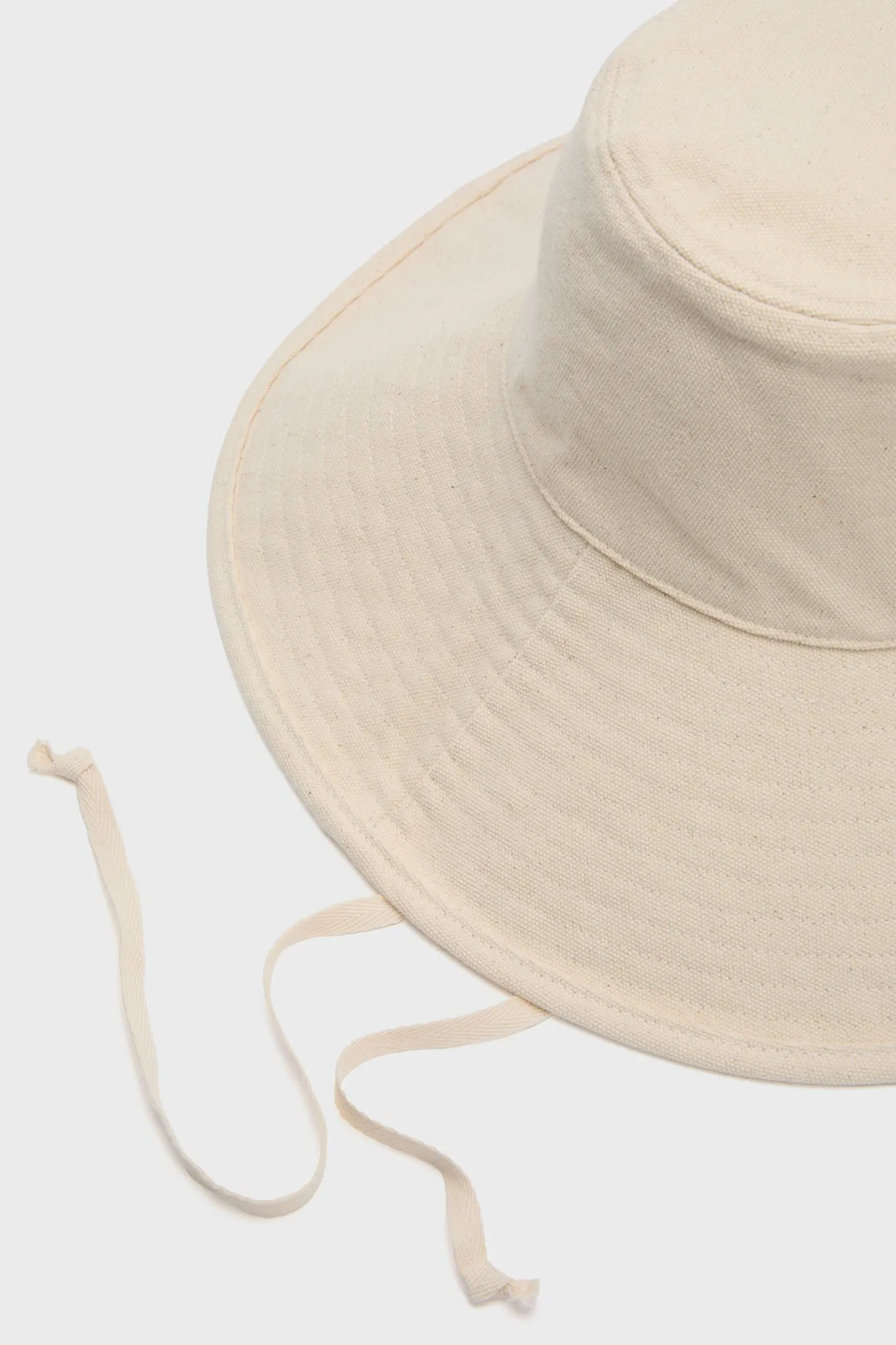 Natural Livvy Canvas Sunhat with Removable Chinstrap