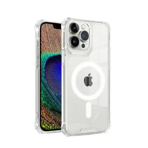 Peak Mag Safe Shockproof Case for Ip 14, Transparent