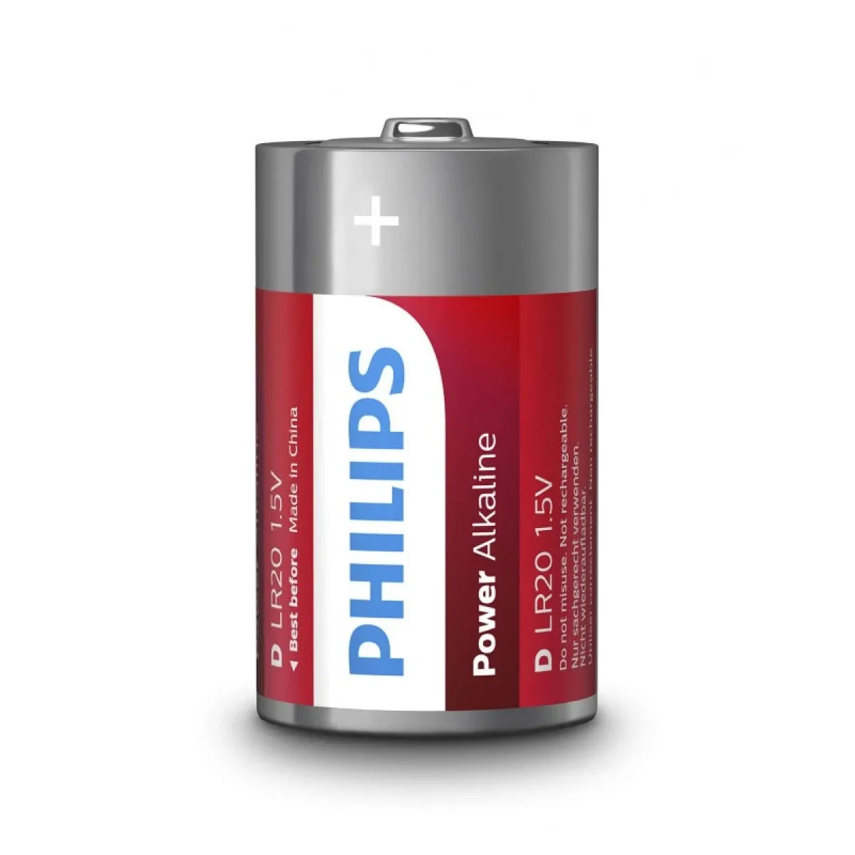 Philips Batteries D, Pack Of 2Pcs