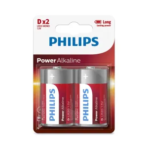 Philips Batteries D, Pack Of 2Pcs
