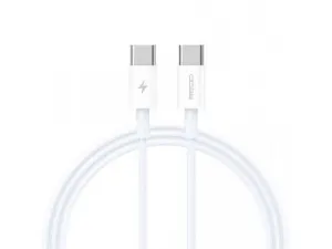 Recci Fast Charging Cable Type-C to Type-C, 1Mm, White