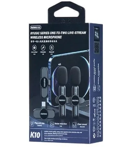 Remax Ryu sic Series 2.4GHz Wireless Lavalier Microphone