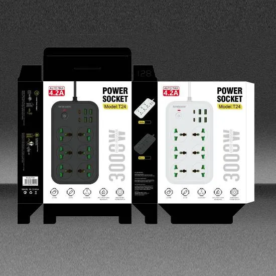 SHT Power Socket, 3000Watts, 4USB & 2TYPEC, Cable 3M