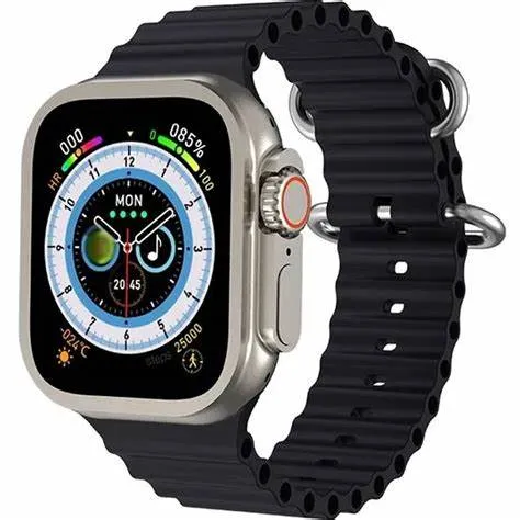 SHT Ultra 2 Smart Watch, Wireless Charging, Bluetooth Calling, Black
