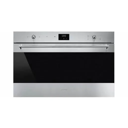 Smeg Built-In Gas Oven, 90Cm, 116Lit, Gross Volume, 5Shelves, Cooling System, Stainless Stell,