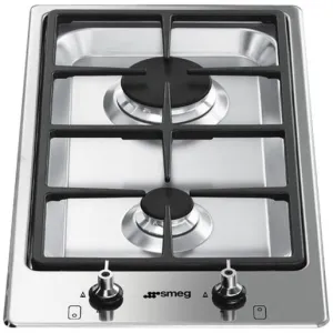 Smeg Built-In Hob, 30Cm, 2Burners, Ultra-Low-Profile Type, Stainless Steel