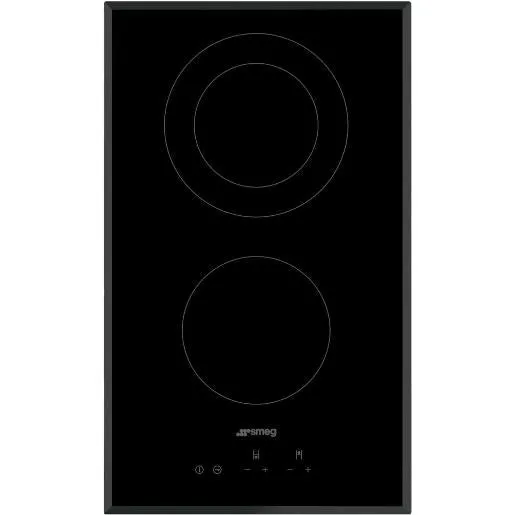 Smeg Built-In Hob, 30Cm, Vitro ceramic Hob, Black