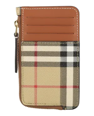 Sommerset Check Zip Card Holder